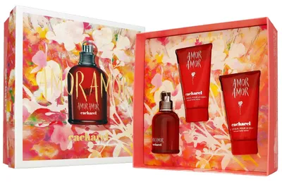 Zdjęcie produktu dla Zestaw Cacharel Amor Amor: 50 ml woda toaletowa (EDT) oraz 2 x 50 ml balsam do ciała