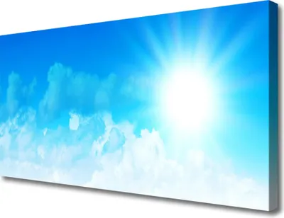 Produktbild von Tulup Leinwand-Bilder 100x50 Wandbild Canvas Kunstdruck Sonne Himmel Landschaft