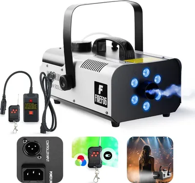 Obrázok produktu pre Mlhový stroj s RGB LED 900W Falcon900LED s dvoma diaľkovými ovládačmi/ Firefog