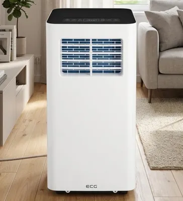 Produktbild von ECG MK 9000 WiFi Mobiles Klimagerät 3-in-1 – Kühlen, Entfeuchten & Ventilieren – 9.000 BTU/h, App & Sprachsteuerung, Timer, inkl. Abluftschlauch