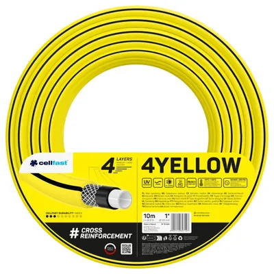 Produktbild von Cellfast 4YELLOW Gartenschlauch 1 Zoll 10 m 4-lagig