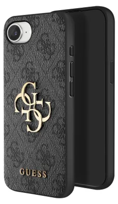 Produktbild von Guess Apple iPhone 16e 4G Big Logo Schutzhülle Case Etui Schwarz
