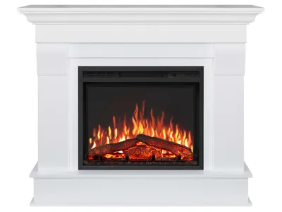 Produktbild von Elektrokamin ArtiFlame Albion AF24 Weiß – freistehend, 3D-Flammeneffekt, LED, 0,9–1,8 kW, bis 30 m², mit Soundeffekt