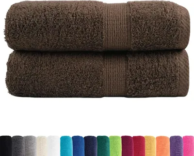 Immagine prodotto di vidaXL Asciugamani Premium SOLUND, 2 pezzi, marroni, 30x30 cm, 600 g/m²