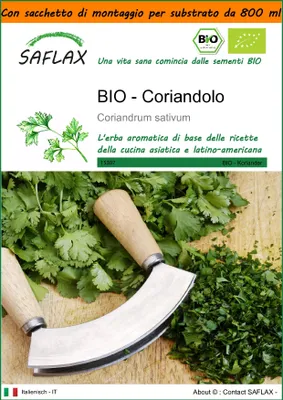 Immagine prodotto di SAFLAX Garden in the bag -- Coriandolo - 150 semi - Coriandrum