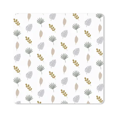 Produktbild von MuchoWow® Mauspad Mousepad Natur - Muster - Blätter 20x20 cm - Mousepads - Maus Mat - Pad - Mausunterlage - Desk Mat - Bureauartikeln