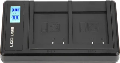 Obrázek produktu pro Přenosná nabíječka baterií pro fotoaparát NPBN1 USB Dual s LCD displejem