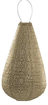 Produktbild von LUMIZ Solar-Lampion Drop | Fiore | Gold | Ø28 cm