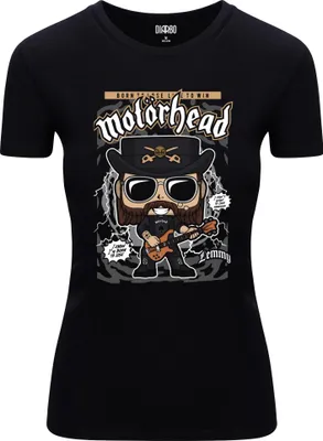 Immagine prodotto di Diarbo t-shirt da donna con stampa amante della musica Motörhead poster nero taglia S