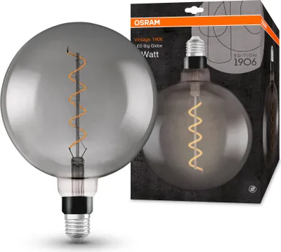 Produktbild von Vintage 1906 LED CL GLOBE200 FIL SMOKE 12 non-dim 5W/818 E27