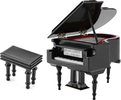 Obrázok produktu pre Nádherný drevený miniatúrny model klavíra, dekorácia do domácnosti, kaviarne alebo ako ozdoba
