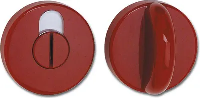 Produktbild von Hewi WC Rosette flach ø 55 x 10,5 mm inkl. Gewindeschrauben Polyamid rubinrot
