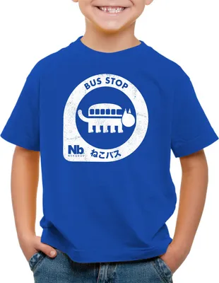 Produktbild von style3 Nekobus Kinder T-Shirt stop neko nachbar tonari no