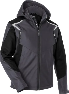 Produktbild von KÜBLER BODYFORCE Winter Softshell Jacke anthrazit/schwarz XS