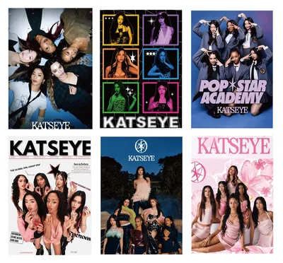 Imagen del producto de Calcomanías para pósteres de K-pop, 6 hojas, 34,5 x 24 cm, para dormitorios