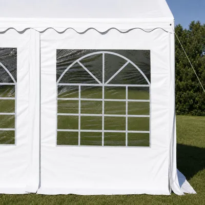Produktbild von Seitenwand mit Fenster 2x2,6 m für Partyzelt MAX+ – PVC - Weiß