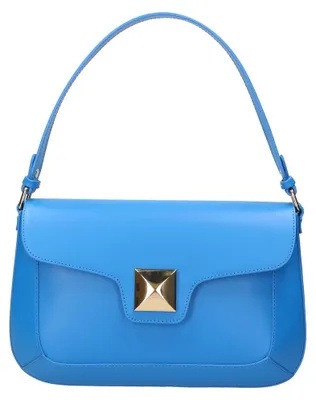 Image de Sac bandoulière pour femmes de la marque Lux, en cuir lisse, avec une bandoulière amovible. Fabriqué en Italie