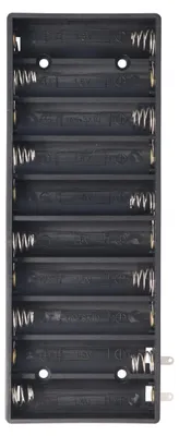 Produktbild von Batteriehalter für 10 Mignon AA LR6 Nebeneinander Batterie, Akku – Batteriehalter AA Mignon, Batterie Halterung Elektronik (Kunststoff)