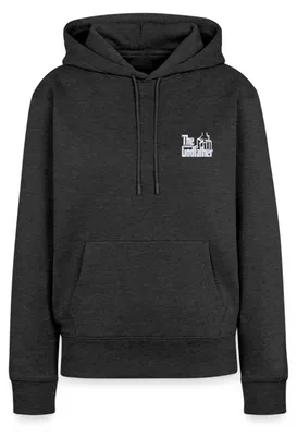 Produktbild von Spreadshirt Der Pate Offizielles Logo Als Stick-Design Damen Premium Hoodie, XL, Anthrazit meliert