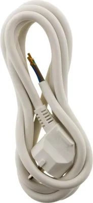 Image de Cordon d'alimentation avec prise 16A 3G1,5 2m Blanc - Zenitech
