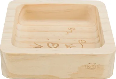 Produktbild von TRIXIE 60759, Katze, Holz, Braun, Haustier-Fütterungsschale, Einfarbig, 0,19 l