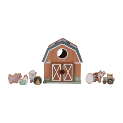 Zdjęcie produktu dla Little Dutch Little Farm – pudełko na klocki, Dom na farmie