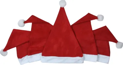 Produktbild von Weihnachtsmütze - Weihnachtsmannmütze - Nikolausmütze rot mit Bommel