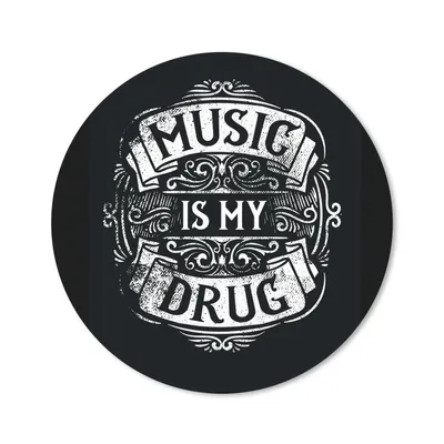 Produktbild von MuchoWow® Mauspad Mousepad Musik - Retro - Zitat 40x40 cm - Mousepads - Maus Mat - Pad - Mausunterlage - Schreibtisch Accessoires