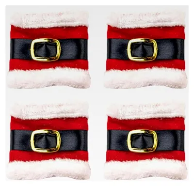 Produktbild von Serviettenringe im Nikolaus-Design | Tischdekoration für Weihnachten