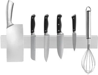 Produktbild von Magnetstreifen, 40 cm, magnetischer Messerhalter, Edelstahl, Messer, Magnet