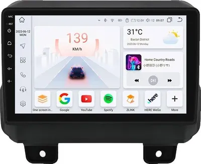 Zdjęcie produktu dla Carplay, ekran dotykowy, Android 13, kompatybilność z Jeep Wrangler JL 2018-2021, S4