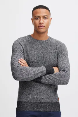 Produktbild von Blend BHGandolf Herren Strickpullover Feinstrick Pullover mit Rundhalsausschnitt 100% Baumwolle Regular fit
