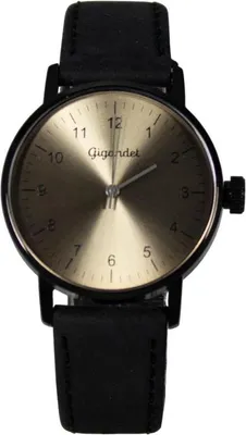 Produktbild von Gigandet Armbanduhr Quarz Damen Edelstahl Lederband Schwarz Hellbraun G27-012