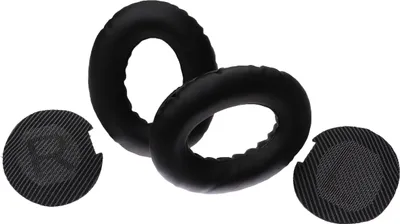 Produktbild von vhbw Ohrpolster kompatibel mit Bose QuietComfort 35, 25, 2, 15 Kopfhörer Headset, Kunststoff Schwarz