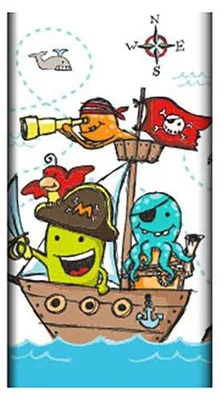 Produktbild von Gefaltete Papiertischdecke „Piratencrew“ 120 x 180 cm 1 Stück.