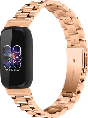 Produktbild von Strap-it Fitbit Inspire 3 Stahlarmband (Roségold)