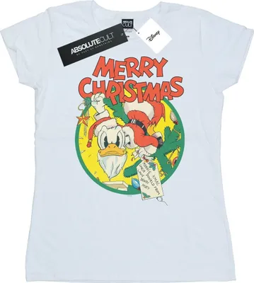 Produktbild von Disney - "Merry Christmas" T-Shirt für Damen BI32795 (XXL) (Weiß)