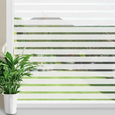 Obrázok produktu pre Fólia s pruhmi – Ochranná fólia – Zabezpečuje súkromie – Statická priľnavosť – 90 x 300 cm – S pruhmi