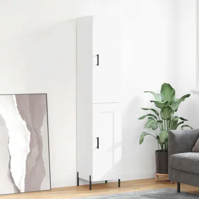 Produktbild von vidaXL Highboard Weiß 34,5x34x180 cm Holzwerkstoff