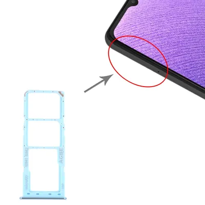 Produktbild von Sim Karten Halter für Samsung Galaxy A32 A325 Blau Card Tray Micro SD Ersatzteil