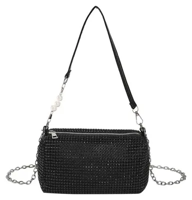 Immagine prodotto di Borsa a mano XFSRG, pochette, borsa baguette da donna, borsa da sera scintillante