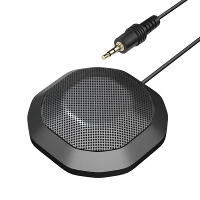 Obrázek produktu pro Stolní mikrofon, 360° všesměrový, vysoce citlivý, čistý počítačový mikrofon s 3,5mm konektorem