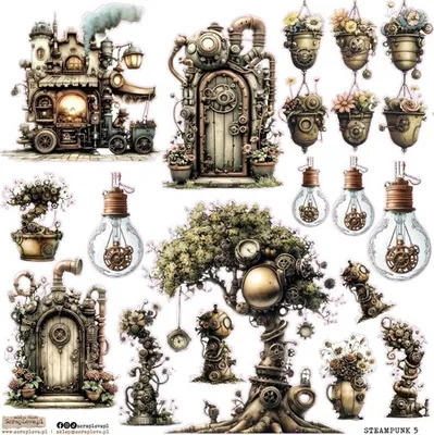 Produktbild von AUFKLEBER ScrapLove Dekor Stickers - Steampunk 5