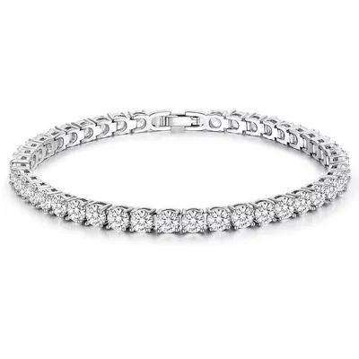 Produktbild von Tennisarmband Funkelndes Klassisches Tennisarmband 4mm 19cm Damen und Herren