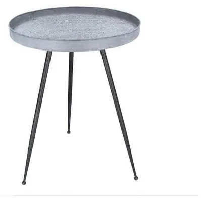 Image de Table en métal galvanisé avec motif citron, 57 cm