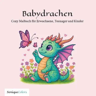 Produktbild von Babydrachen - Cozy Malbuch für Erwachsene, Teenager und Kinder