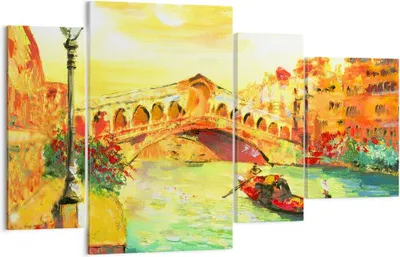 Produktbild von Bild auf Leinwand - Leinwandbild - Venedig Gondel - 120x70cm - Wand Bild - Wanddeko - Wandbilder - Leinwanddruck - Bilder - Kunstdruck - Wanddekoration - Leinwand bilder - Wandkunst - DL120x70-3841