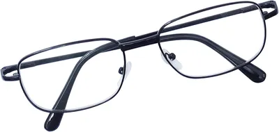 Produktbild von Lesebrille rechteckig Metallgestell klare Gläser, für Männer und Frauen, Lesen