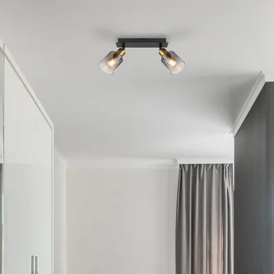Obrázek produktu pro GLOBO 54310-2, Černá, Sklo, Kov, IP20, I, E14, 25 W