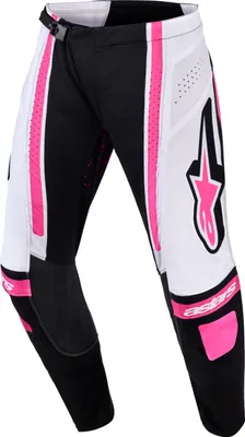 Image de Pantalon STELLA TECHSTAR NOMUR, ALPINESTARS, femme (noir/blanc/rose, taille 30)